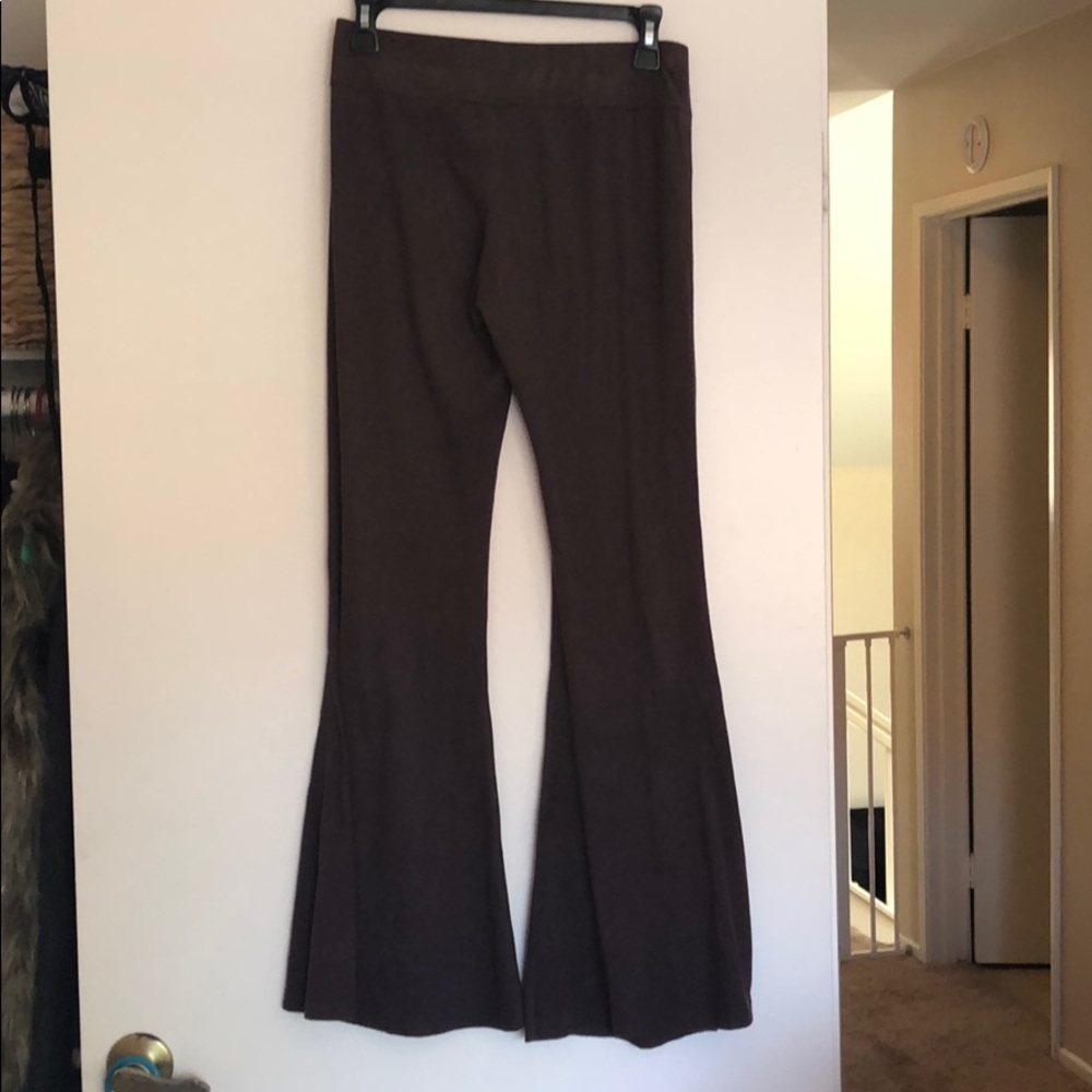Brown Tank and Flare Pants - Set